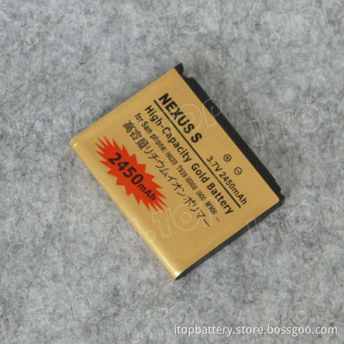 For Samsung Galaxy Nexus S i9020/i900 mobile battery,3.7V 2450mAh,18 months warranty